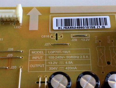 KIT DE TARJETAS PARA TV LG / NUMERO DE PARTE MAIN EBT66527902 / EAX69083603 / EAX69083603(1.0) / T-CON RUNTK0334FVYJ / 1P-0171X00-40SB / FUENTE EAY65248601 / B12J078601 / LGP70T-19U1 / PANEL NC700DQE-VSHX1 / MODELO 70UN7070PUA / 70UN7070PUA.BUSMLKR - Imagen 2